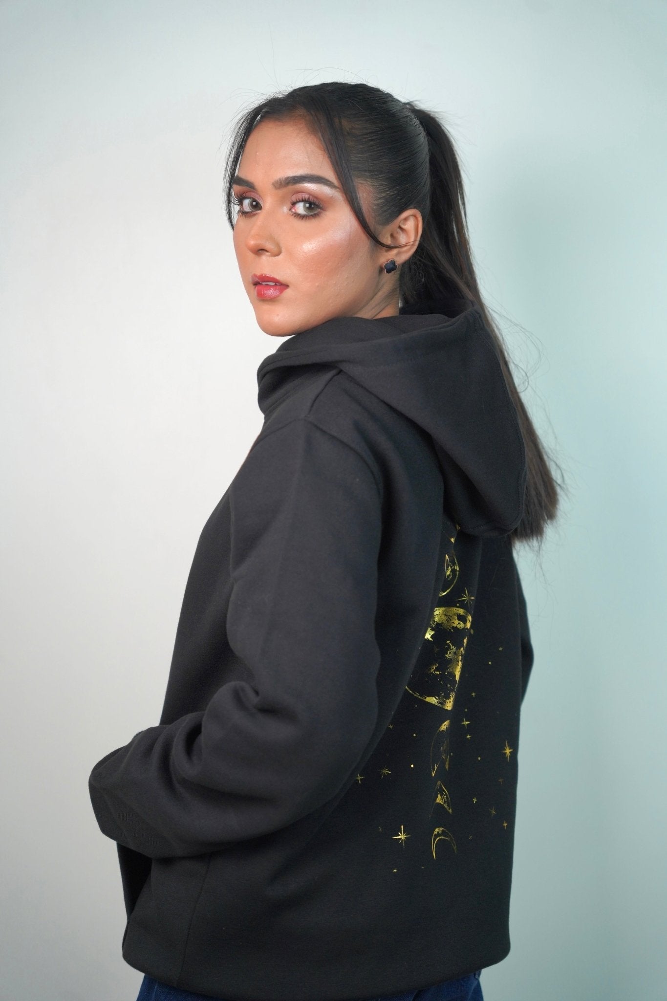 The Moon Hoodie - BLK